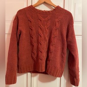 Brick red American Eagle crew neck sweater. Size: XS
